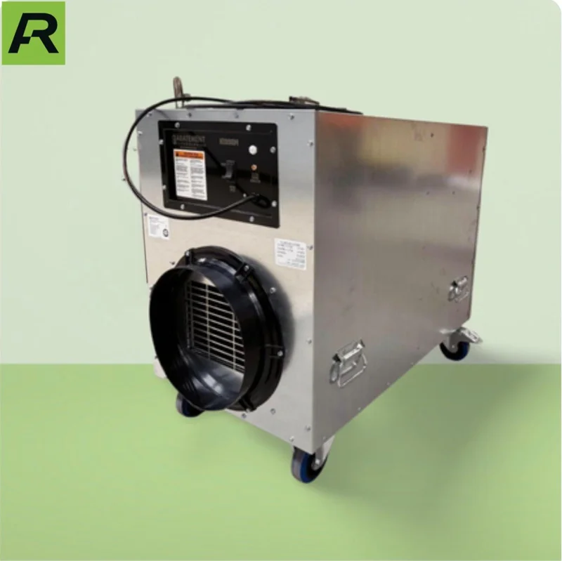 HEPA air scrubber ready for D.O.P. testing